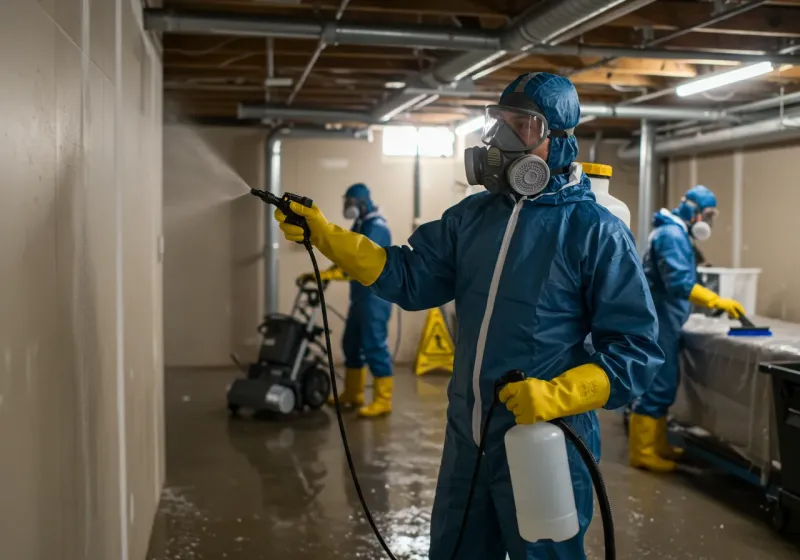 Basement Sanitization and Antimicrobial Treatment process in Elgin, TX